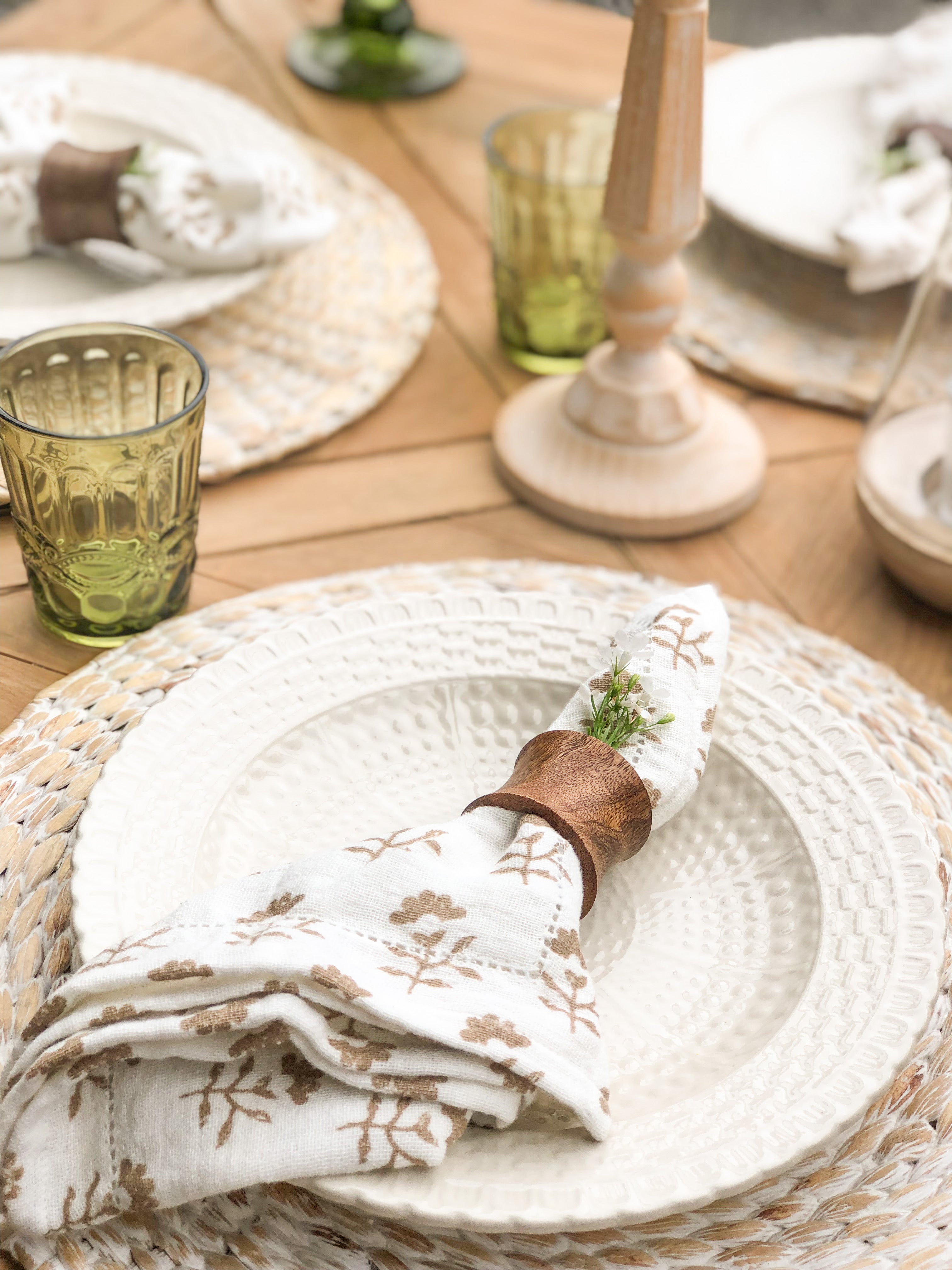 Thee Mercantile Flower Icon Cloth Napkin - Thumbnail 3