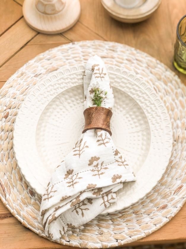 Thee Mercantile Flower Icon Cloth Napkin