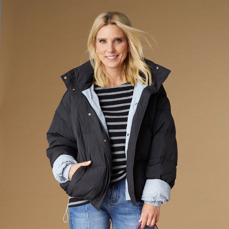 Tinsley Down Puffer Jacket with Removable Hood Thee Mercantile